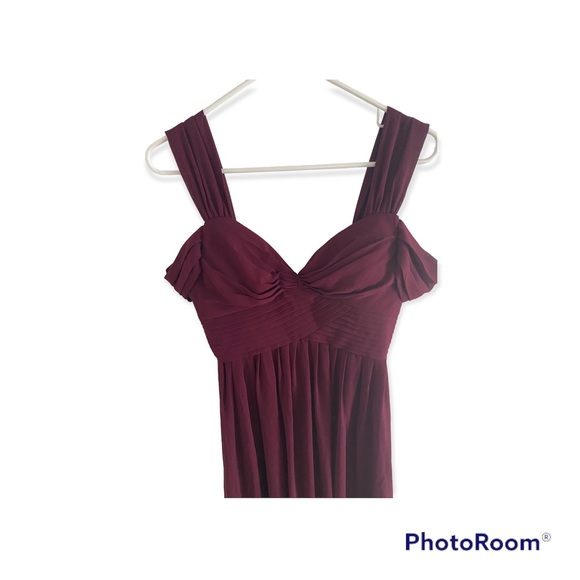 Lulus Make Me Move Burgundy Maxi Dress: Size SMALL - Picture 9 of 11